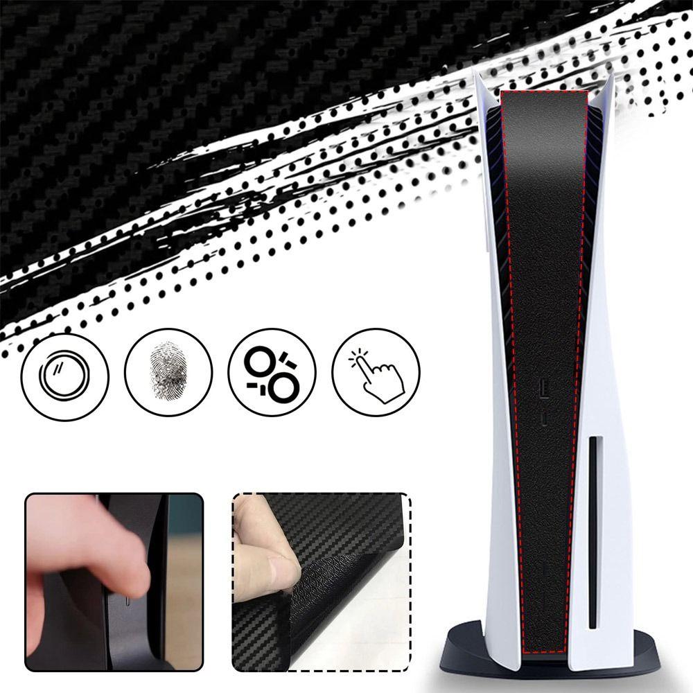 Carbon Fiber Decal Aesthetic Skin Game Console Decor Strip Sticker Frosting Sticker Protective Film