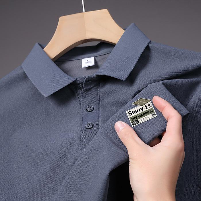 Latest Summer T-shirt Relaxed Fit Trendy Lapel Short-sleeved POLO Top T-shirt
