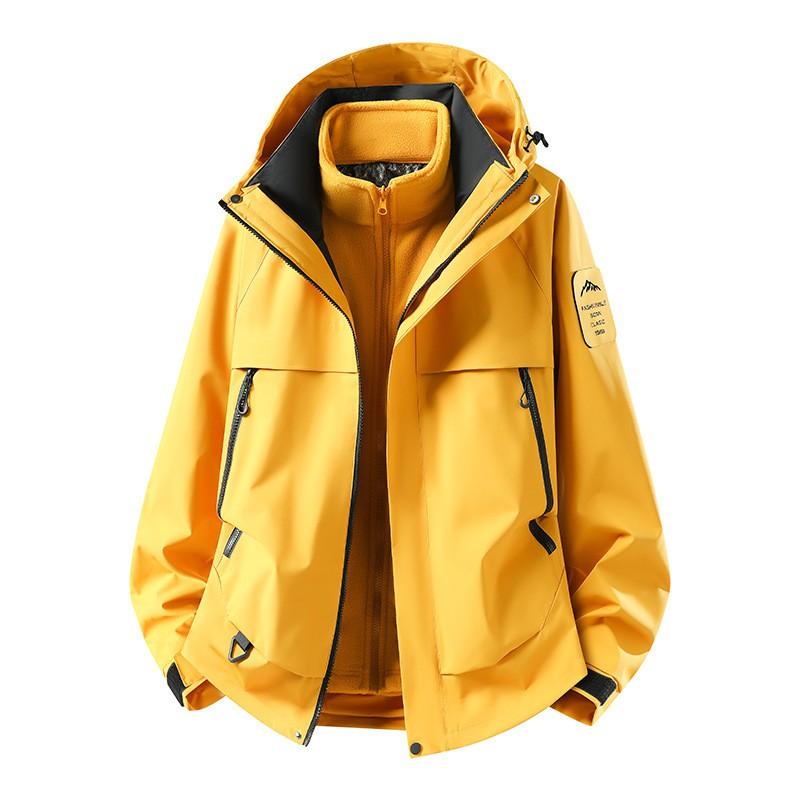 3-in-1 Outdoor Jacket Men Women Hiking Camping Climbing Windproof Waterproof Coat