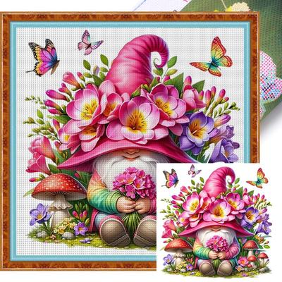 Vollstickerei Baumwollfaden 11CT Bedrucktes Zwerg Kreuzstich-Set Kunst