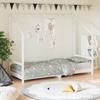VidaXL Bed Frames for Children, Single Bed with Slat Base, Bedroom Furniture, Modern, White 80x200 Cm 835701