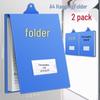 A4 Vertical Hanging File Box with 20 Clipboard Folders - Office Storage for HR & Finance