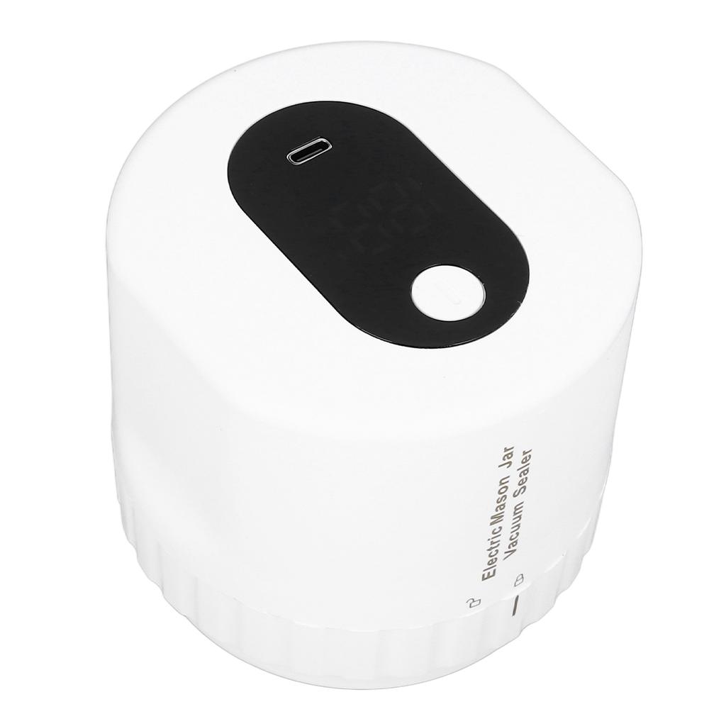 Elektrisk krukkevakuumforseglersett Automatisk USB-oppladbar Konserveringsglass Vakuumforseglingsmaskin med
