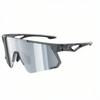 KN-Y338 TR90 and UV400 protection Lens with Dual Color Temple Shield Half Rim Sports Sunglasses for Cycling and Outdoors Eyewear