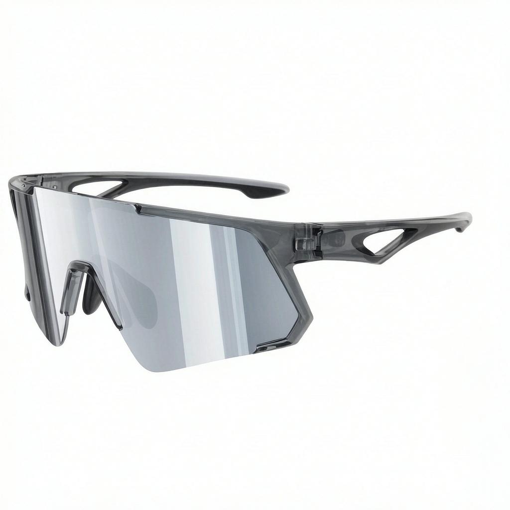 KN-Y338 TR90 and UV400 protection Lens with Dual Color Temple Shield Half Rim Sports Sunglasses for Cycling and Outdoors Eyewear