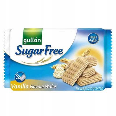 Vanilla-flavored Wafers Without Sugar Gullón 60g