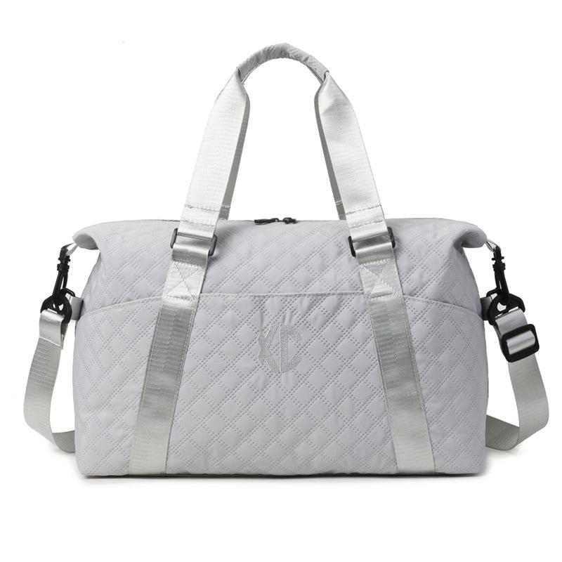 

Рюкзак Contrast Check, большая вместимость, спортивная сумка для фитнеса, дорожная сумка для коротких путешествий и хранения багажа серый