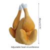 Roasted Turkey Hat for Adult Children Funny Plush Turkey Cap Party Headgear Thanksgiving Party Props Costume Accessories