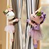 Flowers Unicorn Headwear Plush Curtain Straps For Bedroom Window Toys Decor
