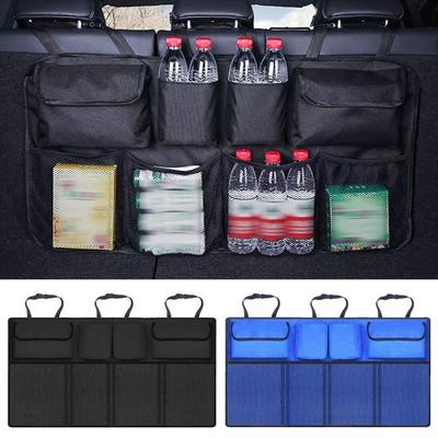 Car Trunk Organizer Adjustable Backseat Storage Bag Net High Capacity Multi-use Oxford Automobile Seat Back Organizers Universal