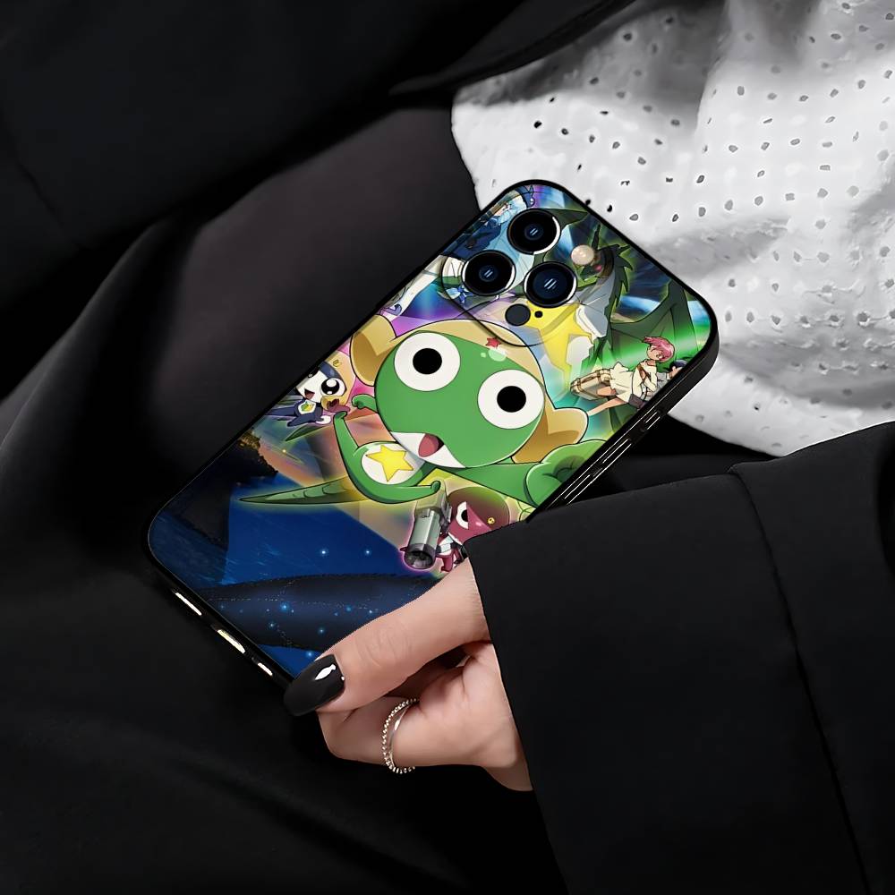 Funny Cartoon Keroro Gunsou Frog Phone Case For IPhone 17 15 Pro Max 14 Pro 12 11 13 Mini X XR XS 16 Plus SE Back Cover