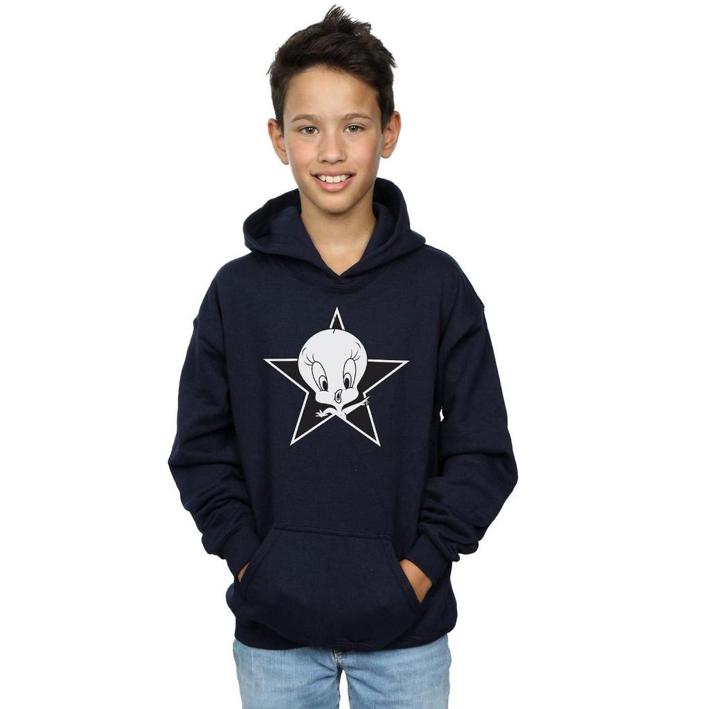 Looney Tunes Boys Tweety Pie Mono Star Hoodie