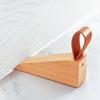 Leather Rope Gate Decor Nail-free Door Stopper Triangular Wedges Non-Slip Stoper Wall Protector
