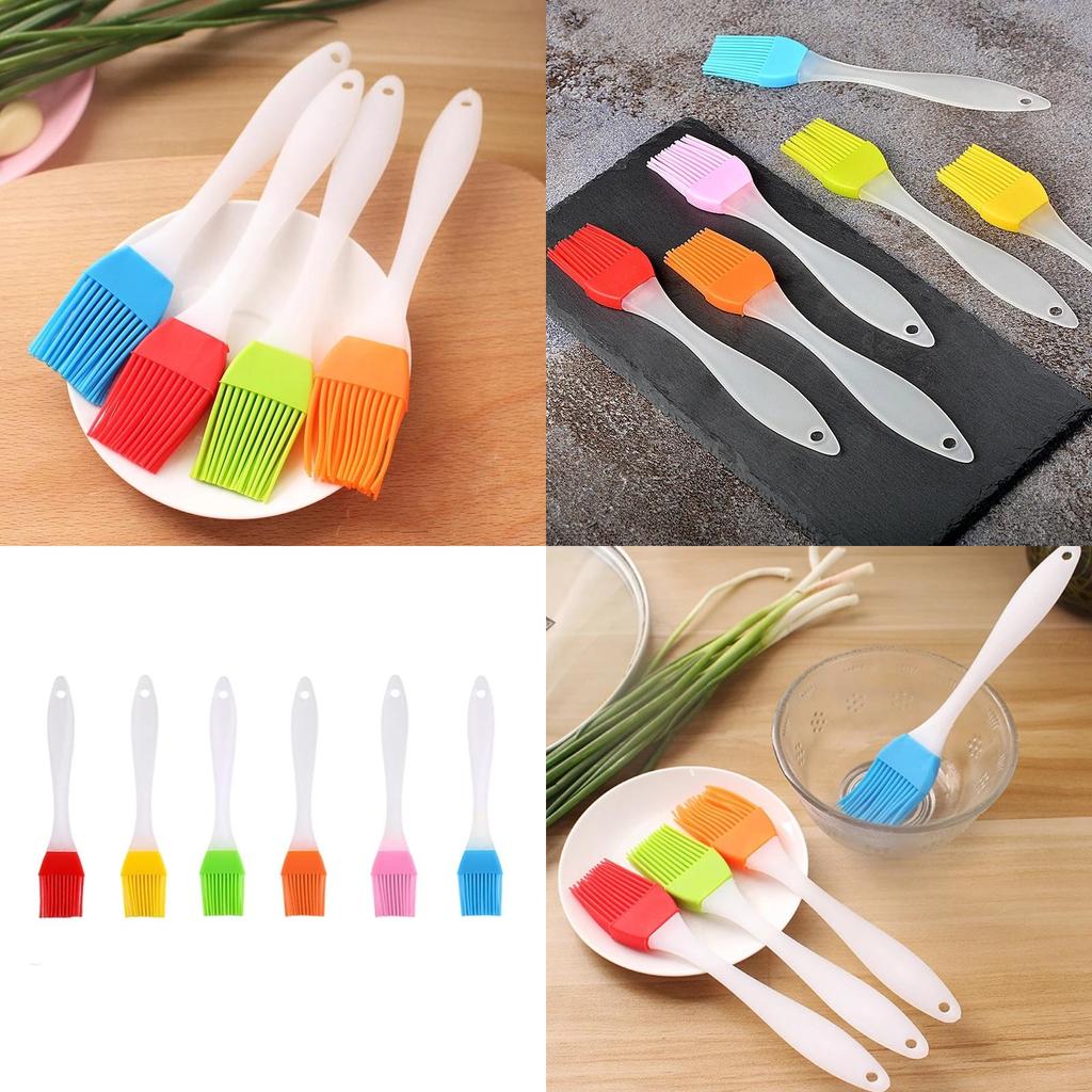 Multipurpose Silicone Spatula And Barbeque Oil Brush Ideal For Cooking And Grilling