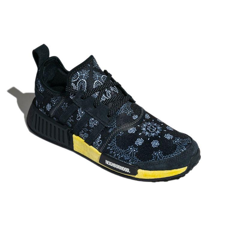 Neighborhood X Adidas NMD_R1 Navy Paisley Bandana Unisex Sneakers Blue Night-Navy Cloud-White GY4158