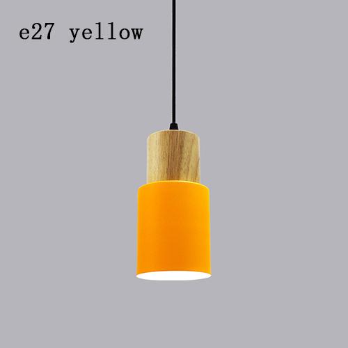 Nordic Pendant Lights Modern Wood  Simple Iron E27  For /  Bar/Parlor/Master/ Bedroom/Study/Cafe Home Becor Lights Hanging