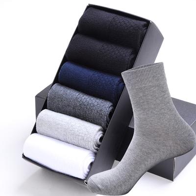 HSS 5 Pairs High Quality Casual Men's Business Socks For Men Cotton Autumn Winter Black White Socks