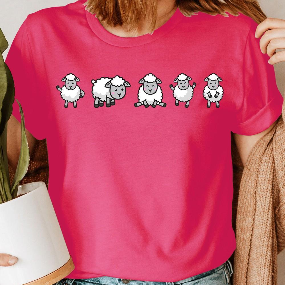 Sheep Farm Farmer Cute Animal Lovers Gift Novelty Womens TShirts Tee Top #NED Unisex T-Shirt L