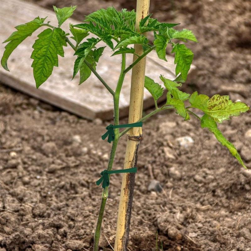 1Pc Green Garden Rope Cloth Strip Plant Support Tie Used For Cable Sorting In Garden Offices And Home