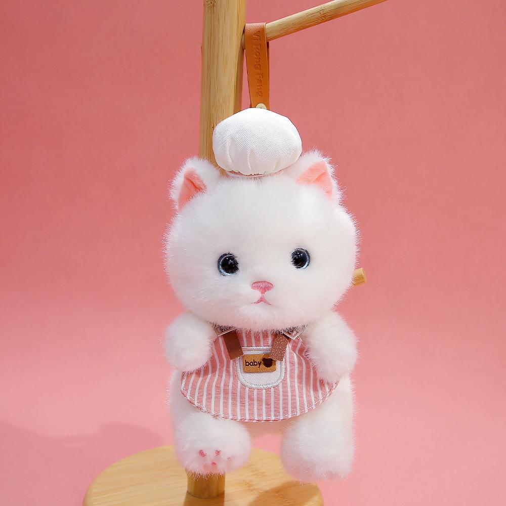 Calico Cat Plush Doll Keychain - Cute & Comforting Birthday Gift