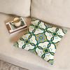 P-Iberian Floral Tile Cushion Cover Fabric Soft Furnishing,Pillowcase, Cushion Cover, Sofa Pillow, Home Decoration