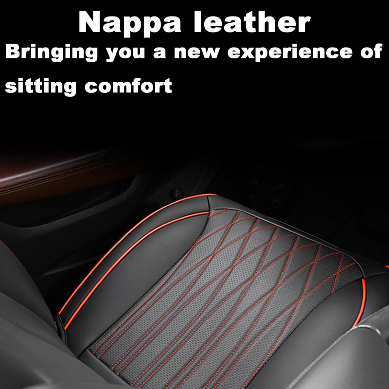 Breathable Car Seat Cushion Faux Leather Comfortable Breathable Car Seat Pad Car Driving Support Seat Anti-Slip Chair Cover