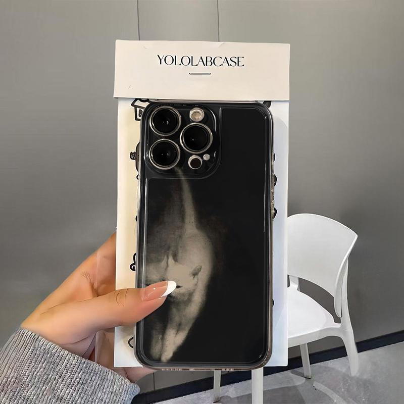 Phantom Cat Phone Case For IPhone 17 Air 16 16E 15 14 Pro 13 12 11 17 Pro Max Case 16 Plus Shockproof Soft Clear Cover Fundas iphone 17 Air