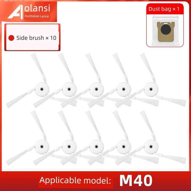 Suitable for Xiaomi MiJia M40 Scanning Mop Robot Accessories Rolling Side Brush Filter Cloth Dust Collection Bag Cleaning Solution