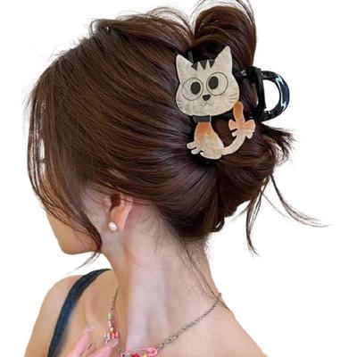 Acryl-Haaraccessoires für Mädchen Sichere Pferdeschwanz-Klammer Rutschfestes Design Bequem zu tragen für Schule und Partys