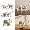 Creative Elephant Statue, Collectible Figurine Artwork Ornament Decorative Animal Sculpture for Desk