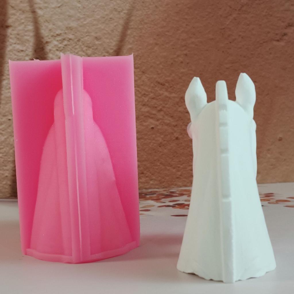 Silicone Mold for Horse Head Sculpture Home Decoration Gypsum Plaster Cement Desktop Ornament Mould Jewelry Making Tool