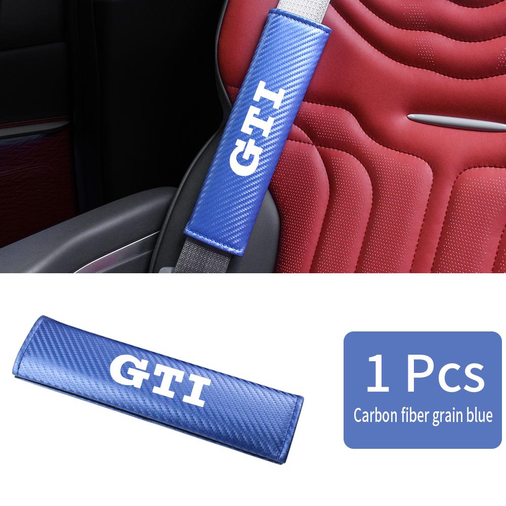 2026 Hot Sticker Car Seatbelt Shoulder Protector Cover Carbon Fiber Safety Belt Shoulder Cover Padding Pad For VW Volkswagen GTI