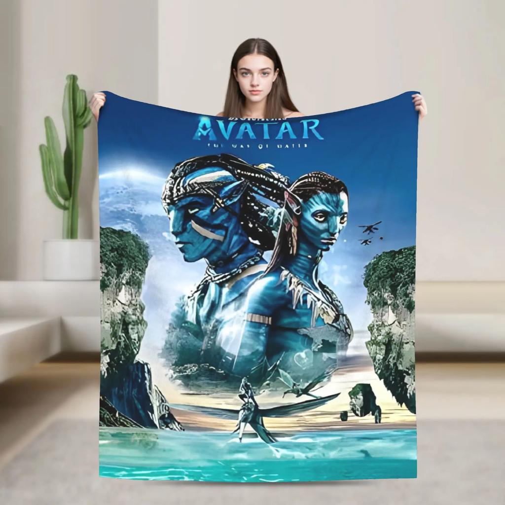 Avatar The Way of Water Flanelldecke Super Warme Bettwäsche Überwurf für Outdoor-Reisen Sofabettbezug Modische Heimdekoration