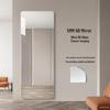 Self-Adhesive HD Full-Length Glass Mirror, Wall-Mounted, Explosion-Proof, Simple Style Dressing Mirror.