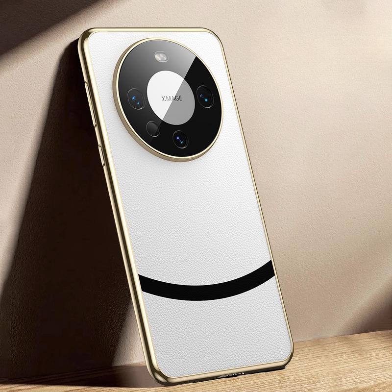 

Гальванизированный чехол из гладкой кожи Jinghong подходит для чехла для телефона Huawei Mate60pro, полная упаковка P50, MATE40RS для бизнеса HUAWEI Mate40Pro белый