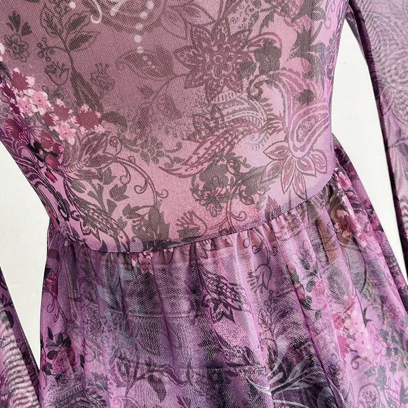 Fitted Shirt, V-neck, Flared Sleeves, Cinched Waist, Sexy Top, Printed Shirt