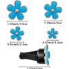 8PCS Flower Vent Clips for Car, Daisy Air Freshener Clip Cute Blue Flower Conditioning Outlet Clip Decorations Interior Decor Accessories for Women