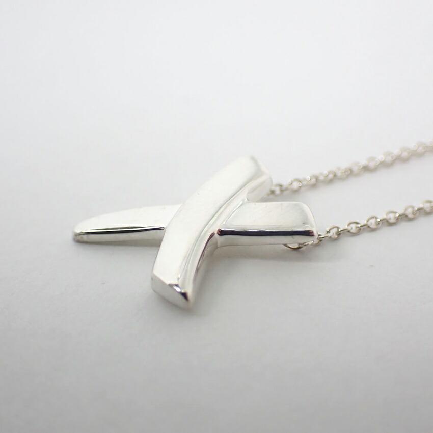 [Used] TIFFANY/Tiffany 925 Kiss Pendant/Necklace/g410-26