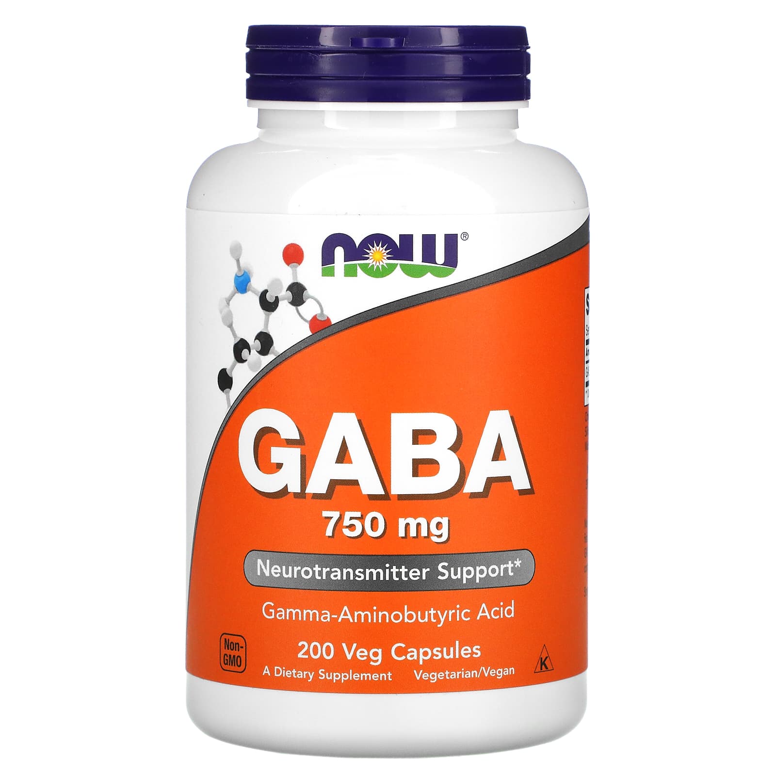

Gaba, 750Mg, 200 Veggie Caps