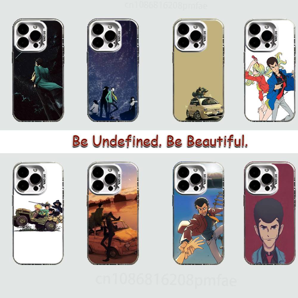 Anime L-Lupin The Third White Shockproof Phone Case For iPhone 16,15,14,13,12,11,Pro,XS,Max,Plus,Mini,SE
