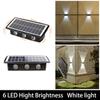 6LED Solar Wall Light Outdoor Garden Decoration Wall Lamp High Brightness Up And Down Luminous Lighting Outdoor Solar LED Lamp