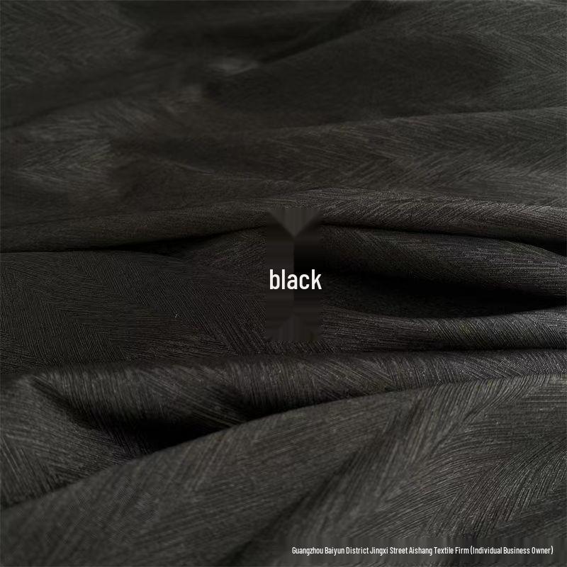 Herringbone Solid Color Twill Jacquard Fabric for Hanfu and Cheongsam Skirts