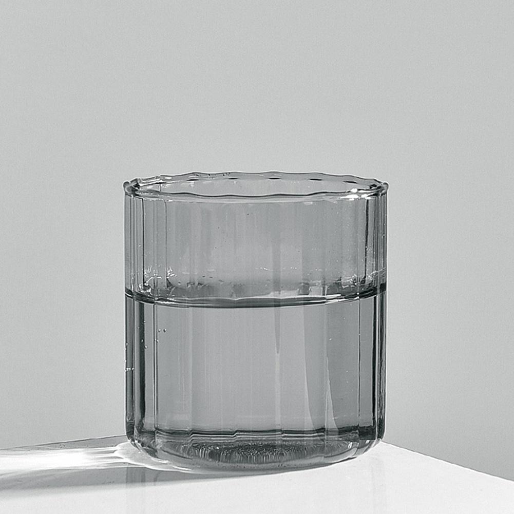 200ml Heat and Cold Resistant Clear Glass Water Cup Girl Heart Juice Drink Coffee Cup Color Glass Handmade Kitchen Drinkware