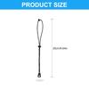 2Pcs Small Bungee Cord Elastic Rope Lanyard Elastic Cord Hiking Poles Holder Strap for Mountaineering Climbing