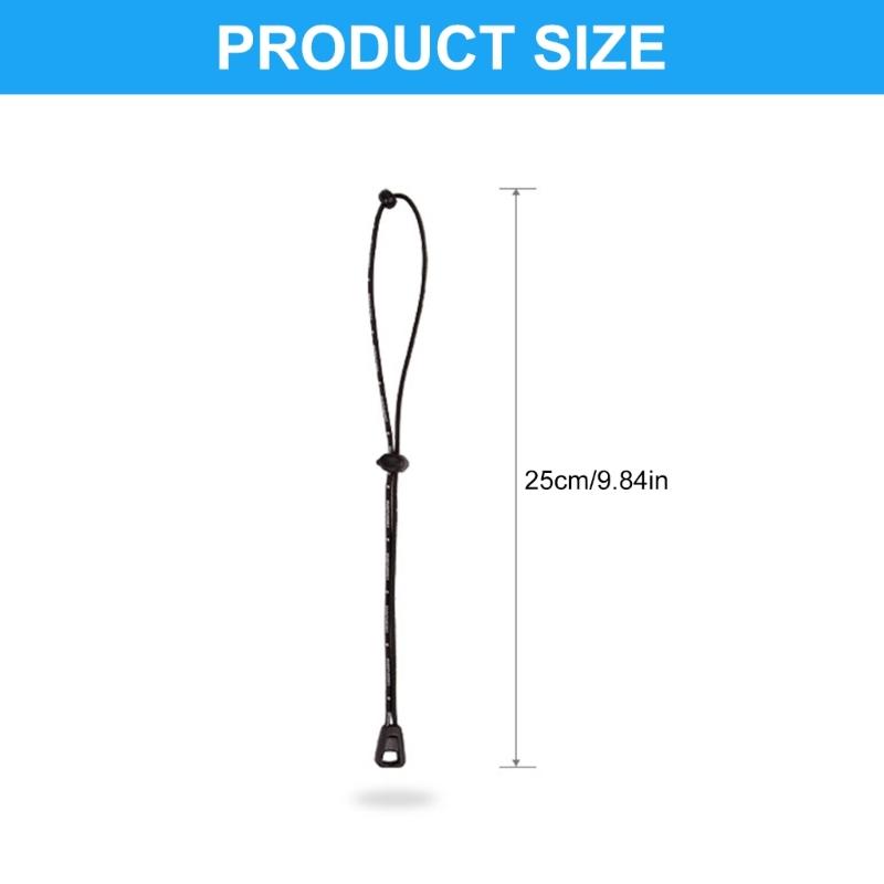 2Pcs Small Bungee Cord Elastic Rope Lanyard Elastic Cord Hiking Poles Holder Strap for Mountaineering Climbing