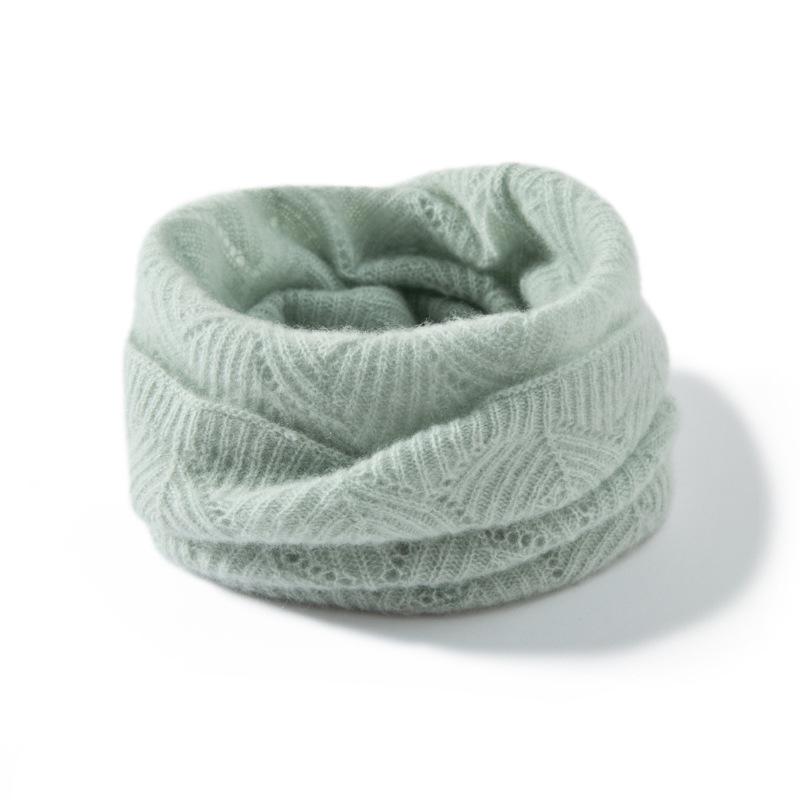 100% reines Kaschmir Verdickter Zopfmuster Halswärmer - Warmer Winter Unisex Schal