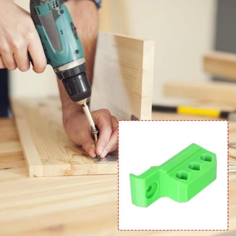Belt Clip Tool Accessory Storage 1/4 Inch Bits Screw Hole Mounted Holder  Workshop Use
