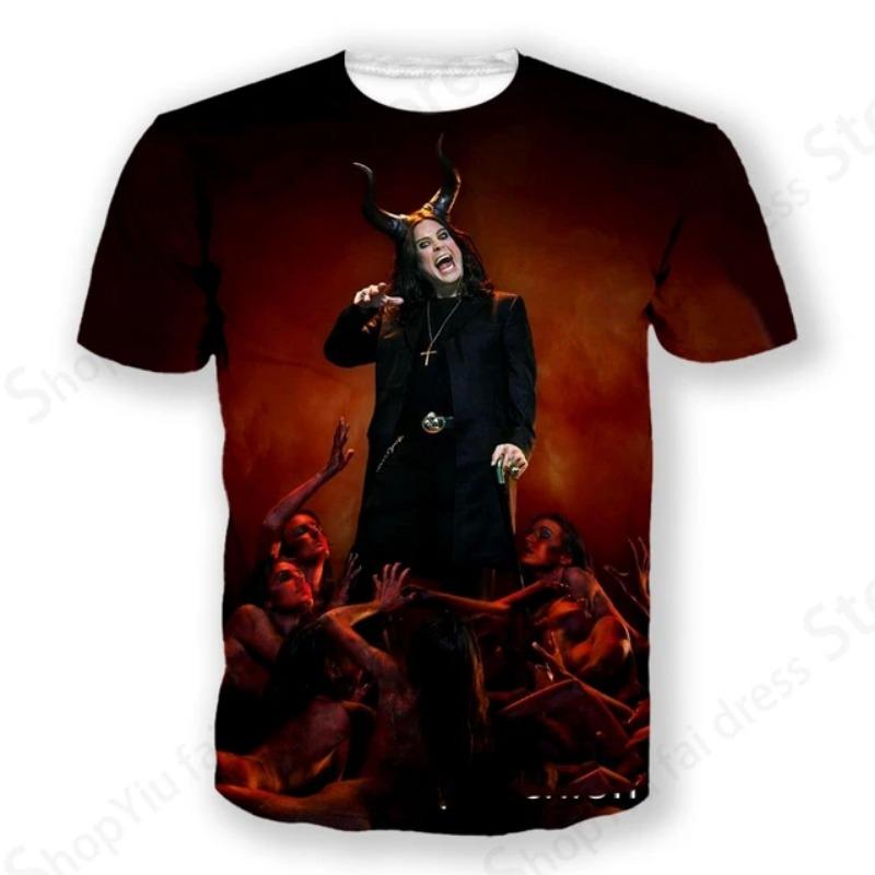 Rock Band T Shirt Ozzy Osbourne 3d Printed Tshirt Men Women Fashion