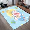 Doraemon4 Flannel Pattern Square Carpet,Area Rug,Carpet Rug for Living Room Bedroom Sofa Playroom Decor,Non-slip Floor Mat