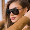 New Classic Pilot Oversized Men Sunglasses Vintage Metal Sun Glasses Women Mirror Gradient Colors Driving Male Shades Uv400